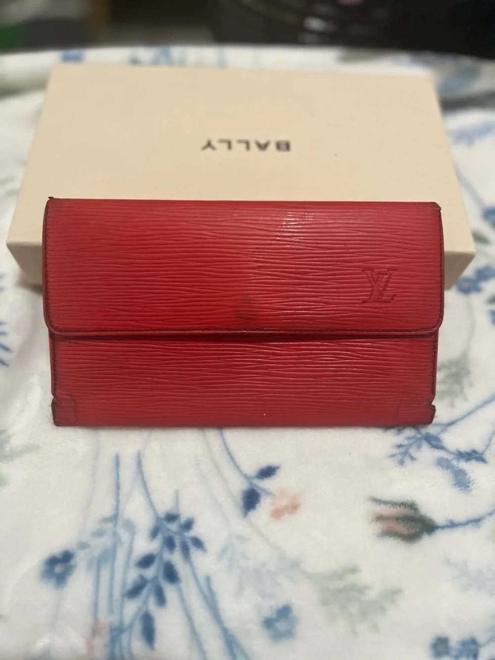 Louis Vuitton Red Epi Leather Wallet - Picture 1 of 12